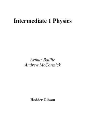 cover image of Intermediate 1 Physics